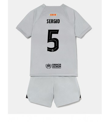 Barcelona Sergio Busquets #5 babykläder Tredje Tröja barn 2022-23 Korta ärmar (+ Korta byxor)